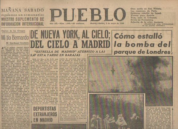 PUEBLO. AÑO VII. NUM. 1.906. MADRID, VIERNES, 3 DE MAYO …
