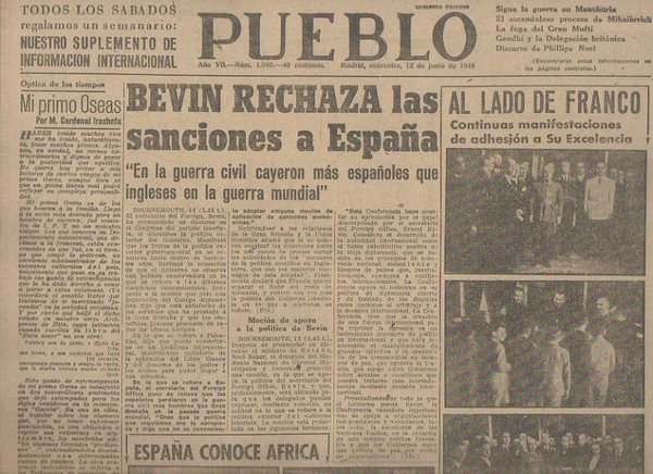 PUEBLO. AÑO VII. NUM. 1.940. MADRID, MIERCOLES, 12 DE JUNIO …