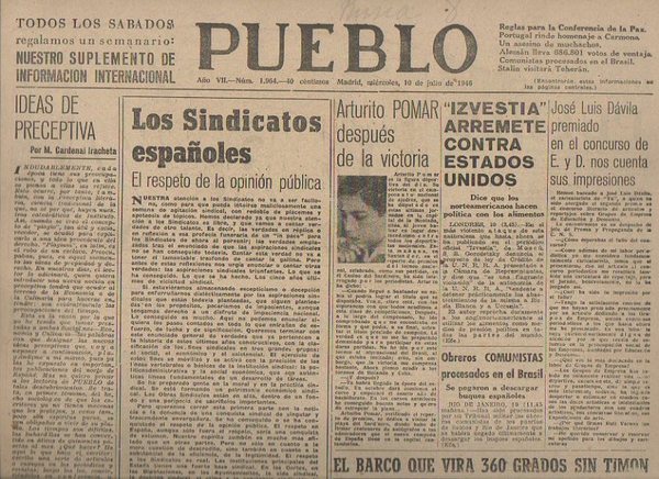 PUEBLO. AÑO VII. NUM. 1.964. MADRID, MIERCOLES, 10 DE JULIO …
