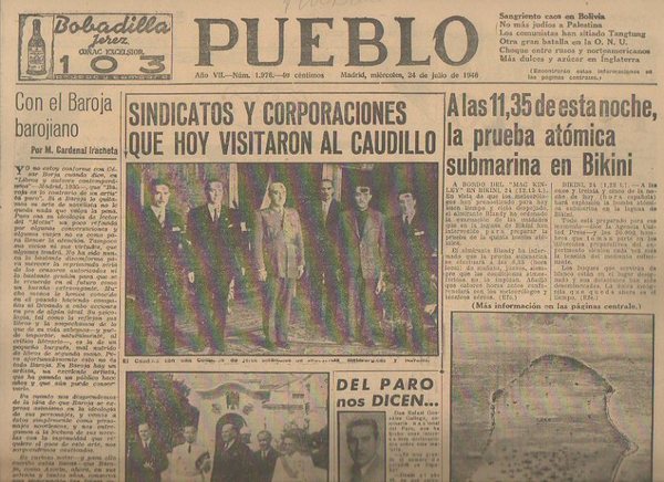PUEBLO. AÑO VII. NUM. 1.976. MADRID, MIERCOLES, 24 DE JULIO …