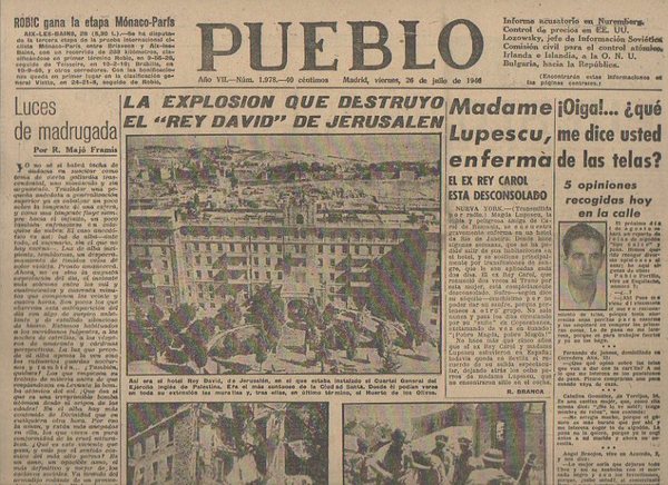PUEBLO. AÑO VII. NUM. 1.978. MADRID, VIERNES, 26 DE JULIO …