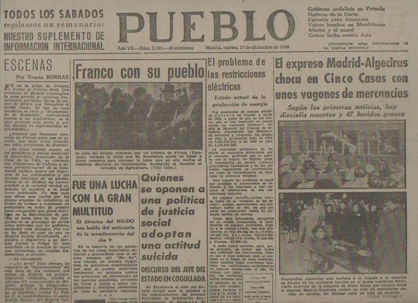 PUEBLO. AÑO VII. NUM. 2.101. MADRID, MARTES, 17 DE DICIEMBRE …