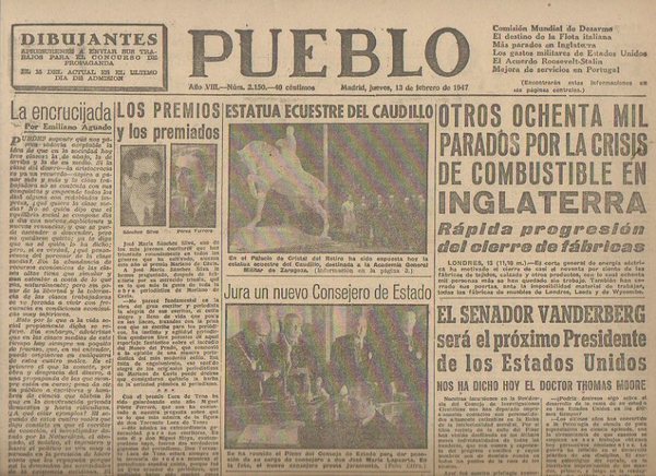 PUEBLO. AÑO VIII. NUM. 2.150. MADRID, JUEVES, 13 DE FEBRERO …