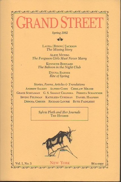 GRAND STREET. SPRING 1982. VOL.1. N. 3.