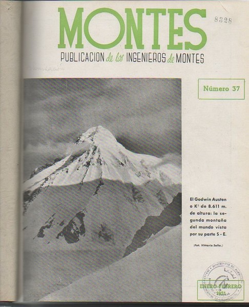 MONTES. PUBLICACION DEL CUERPO DE INGENIEROS DE MONTES. 1951. N. …