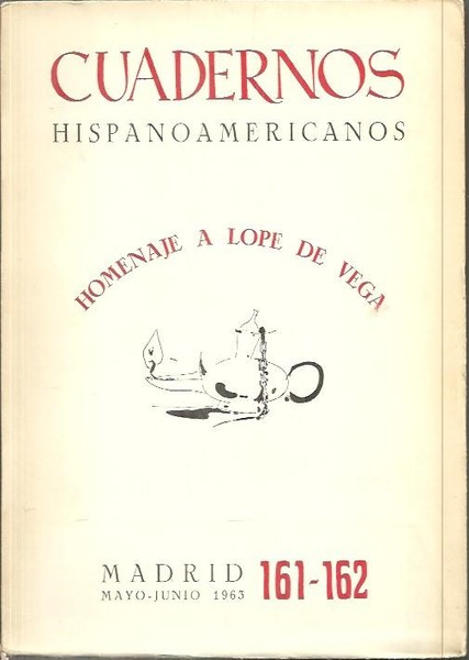 CUADERNOS HISPANOAMERICANOS. HOMENAJE A LOPE DE VEGA. MAYO - JUNIO. …