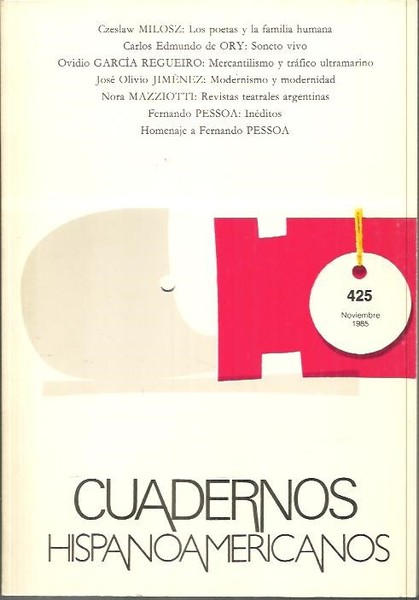 CUADERNOS HISPANOAMERICANOS. 425.