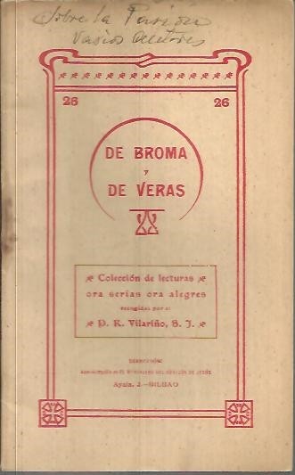 DE BROMA Y DE VERAS. TOMO III. NUM. 26. PASIONARIAS.