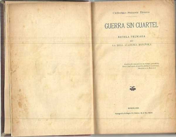 GUERRA SIN CUARTEL.