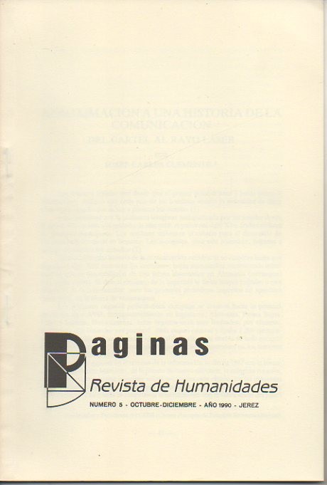 APROXIMACION A UNA HISTORIA DE LA COMUNICACIÓN. DEL CARTEL AL …