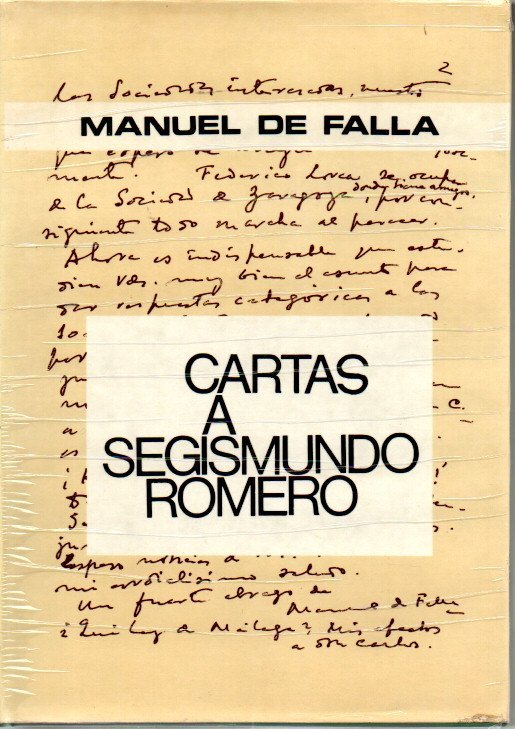 CARTAS A SEGISMUNDO ROMERO.