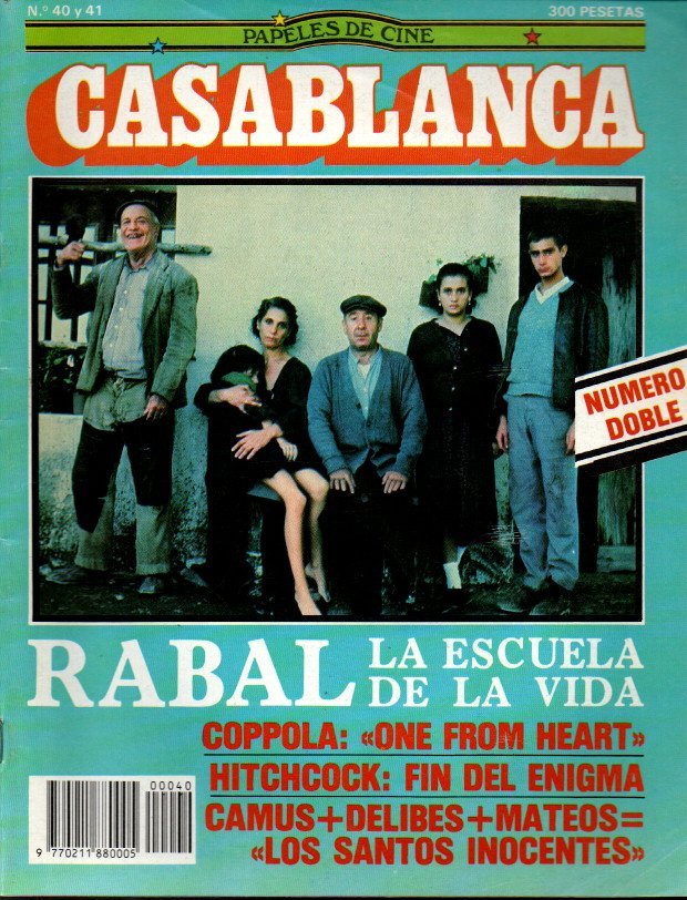 CASABLANCA. PAPELES DE CINE. NUMERO 40 Y 41. ABRIL-MAYO 1984. …