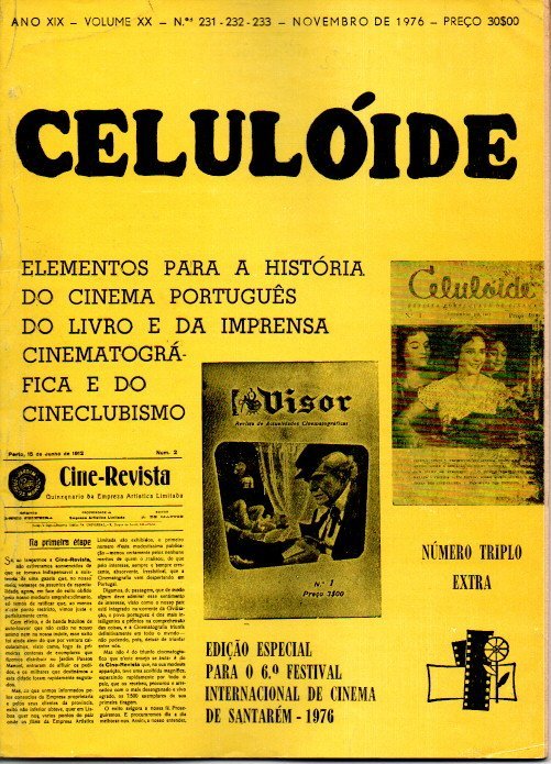 CELULOIDE. REVISTA PORTUGUESA DE CINEMA. ANO XIX. VOLUME XX. N. …