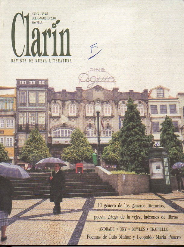 CLARIN. REVISTA DE NUEVA LITERATURA. AÑO IV. N. 28. JULIO-AGOSTO, …
