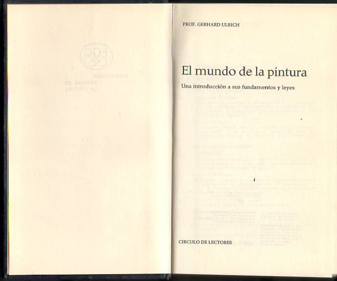 EL MUNDO DE LA PINTURA. UNA INTRODUCCION A SUS FUNDAMENTOS …