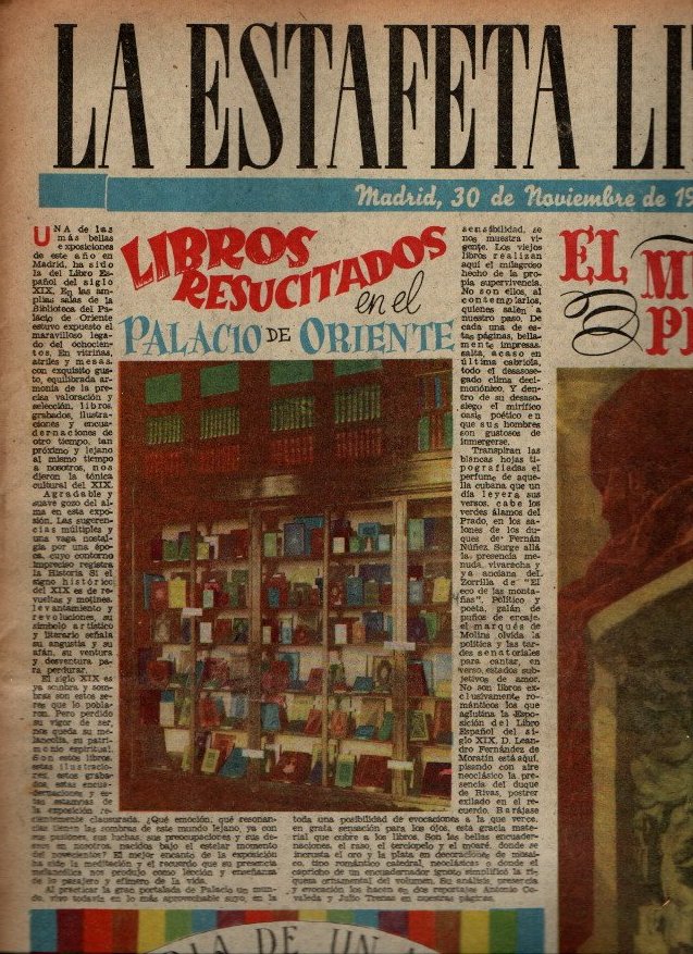 LA ESTAFETA LITERARIA. NUMERO 37. MADRID, 30 DE NOVIEMBRE DE …