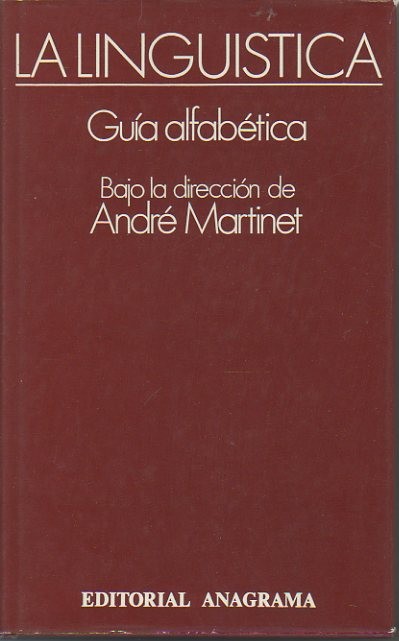LA LINGÜÍSTICA. GUIA ALFABETICA.