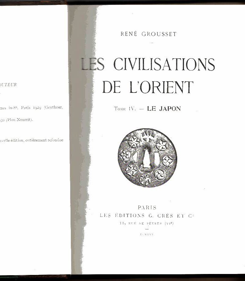 LES CIVILISATIONS DE L'ORIENT. TOME IV. LE JAPON.