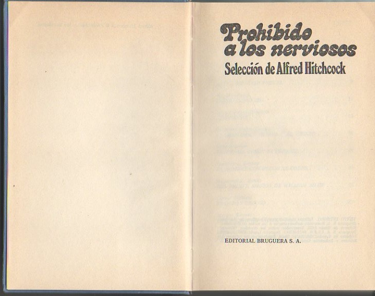 PROHIBIDO A LOS NERVIOSOS.