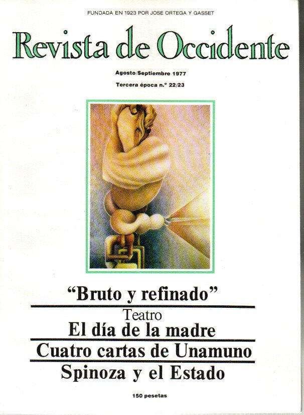 REVISTA DE OCCIDENTE. AGOSTO-SEPTIEMBRE 1977. TERCERA EPOCA. N. 22-23.
