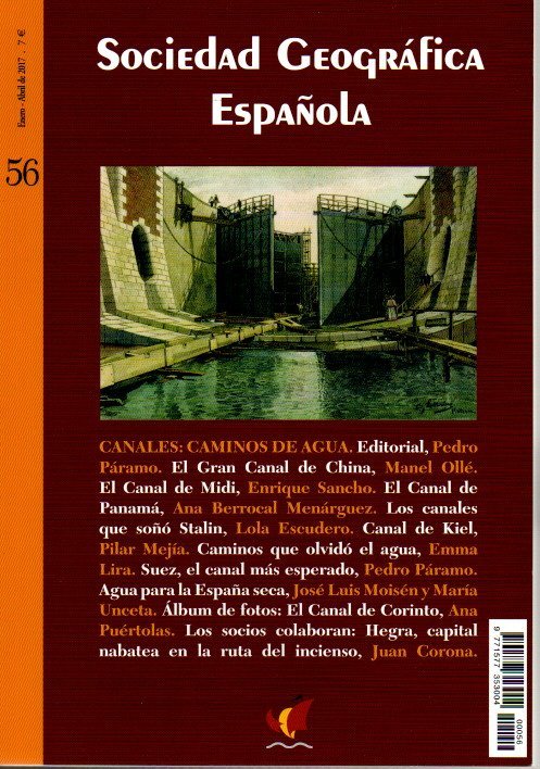 SOCIEDAD GEOGRAFICA ESPAÑOLA. NUM. 56. ENERO - ABRIL 2017.