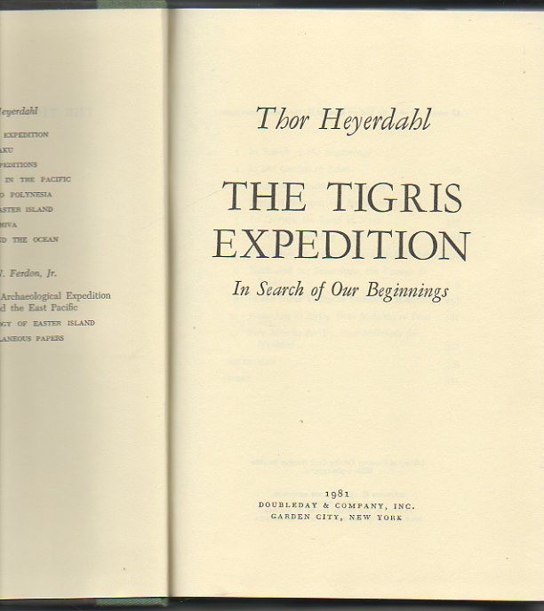 THE TIGRIS EXPEDITION. IN SEARCH OF OUR BEGINNINGS.