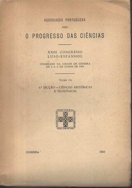 XXIII CONGRESSO LUSO-ESPANHOL CELEBRADO NA CIDADE DE COIMBRA DE 1 …