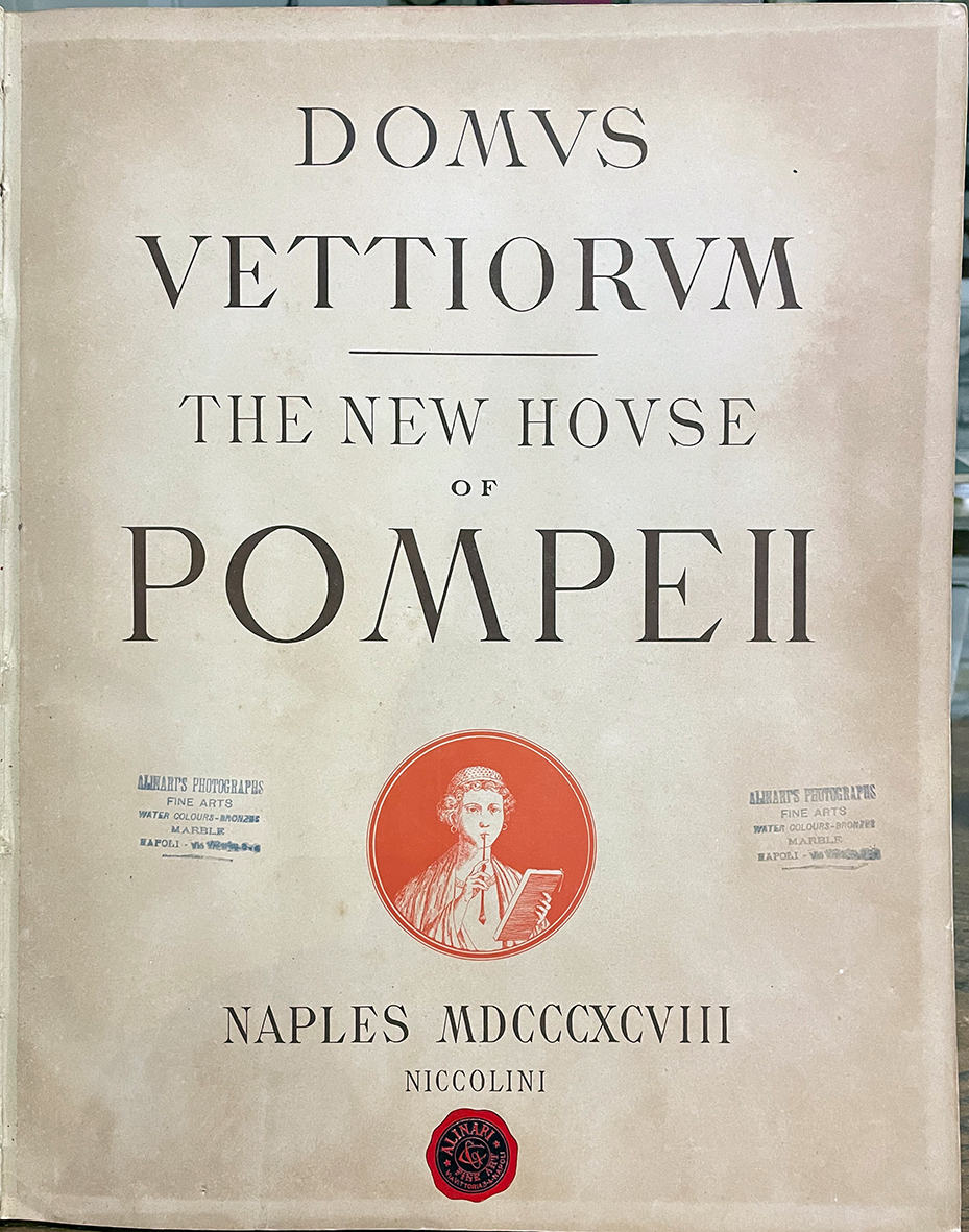 Domus Vettiorum. The newhouse of Pompei.