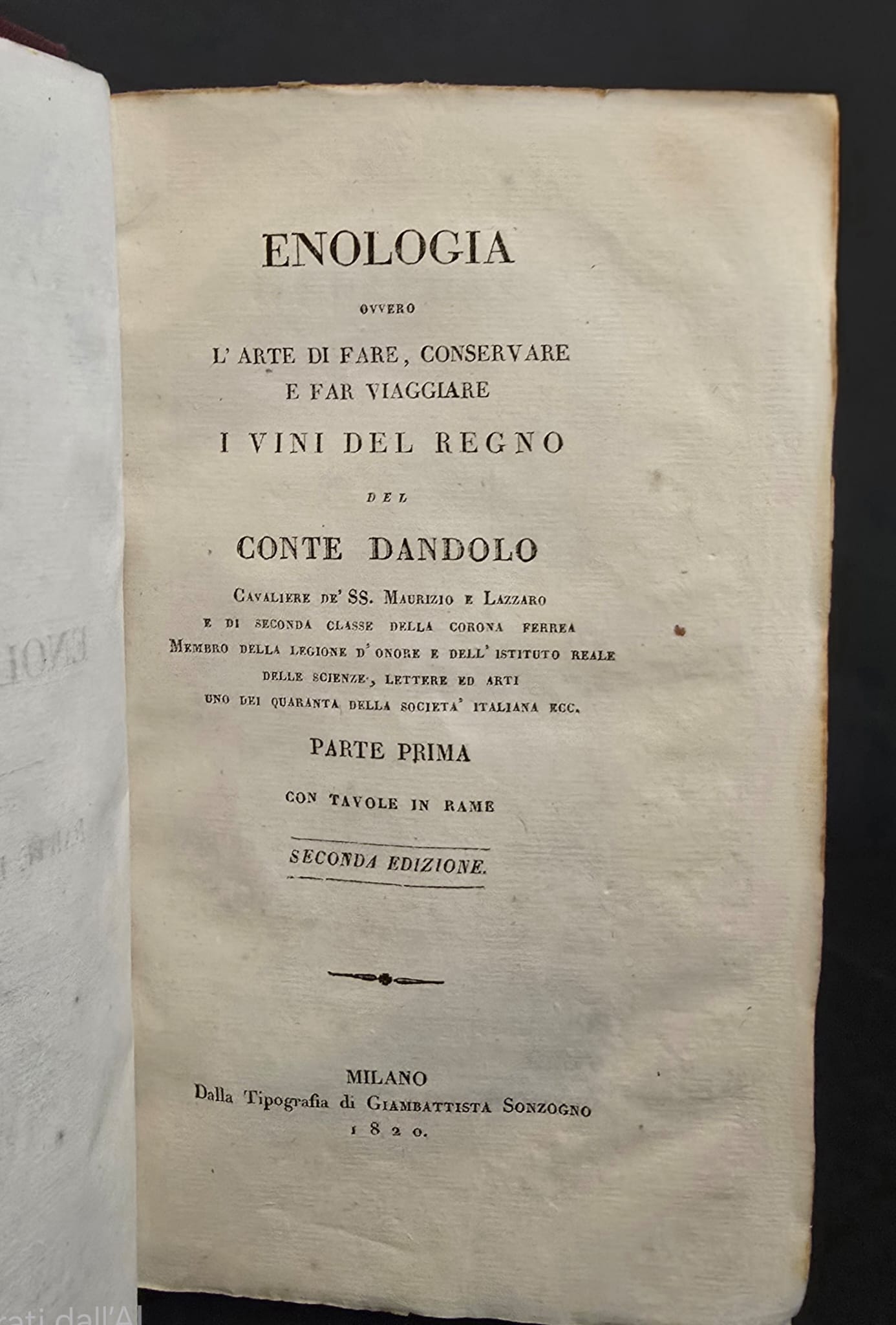 Enologia ovvero l’arte di fare, conservare e far viaggiare i …