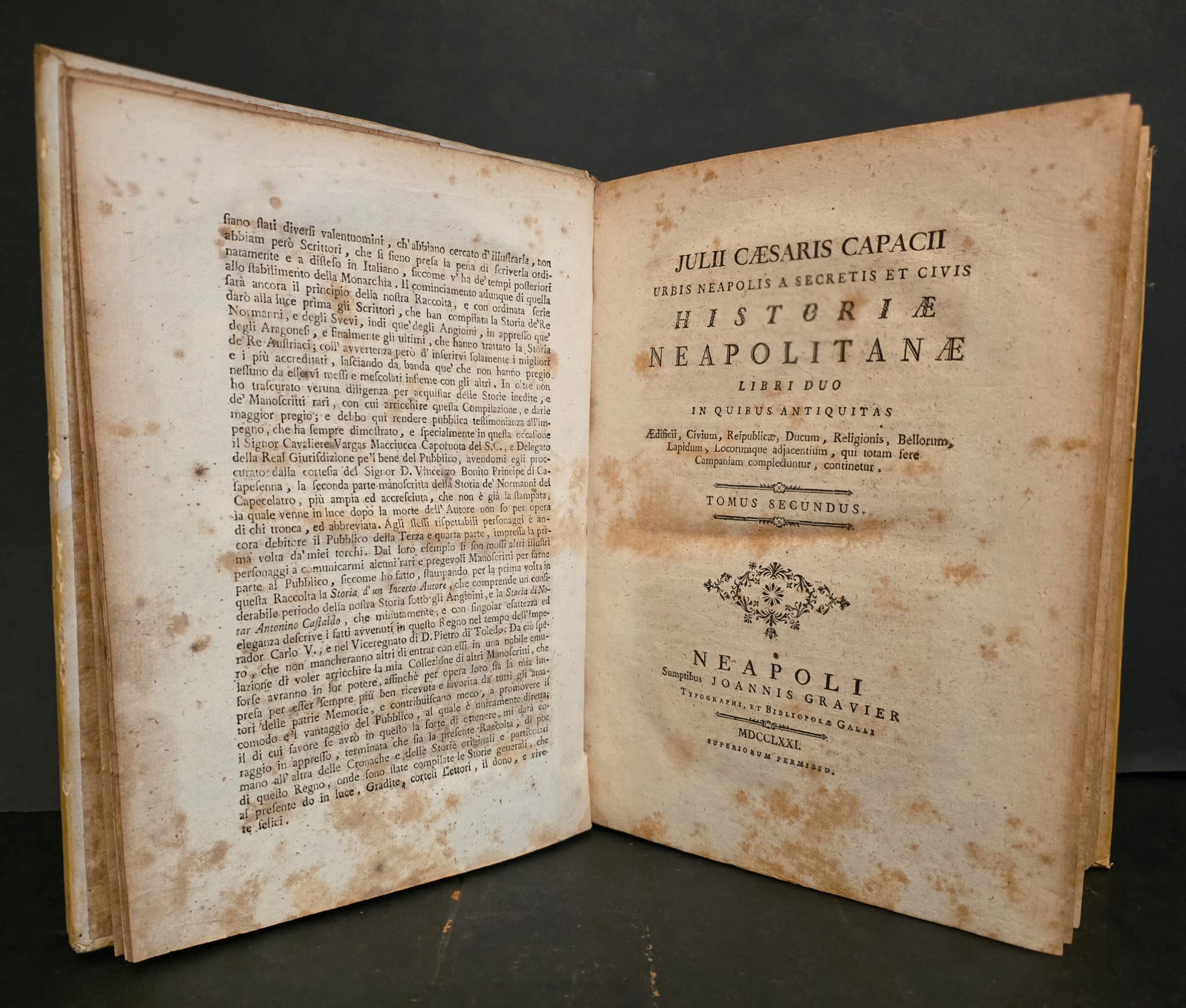 Historiae Napolitanae. Libri duo.