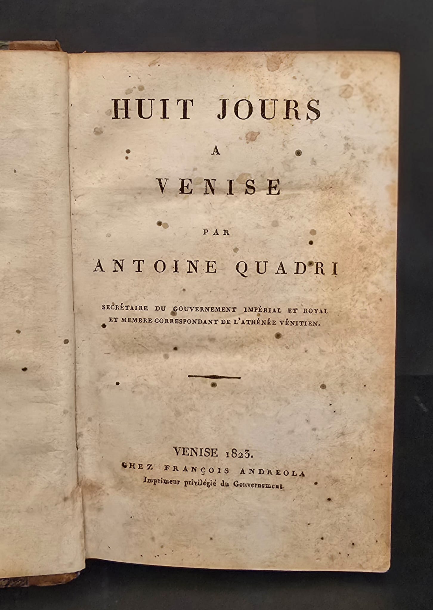 Huit Jours à Venise.