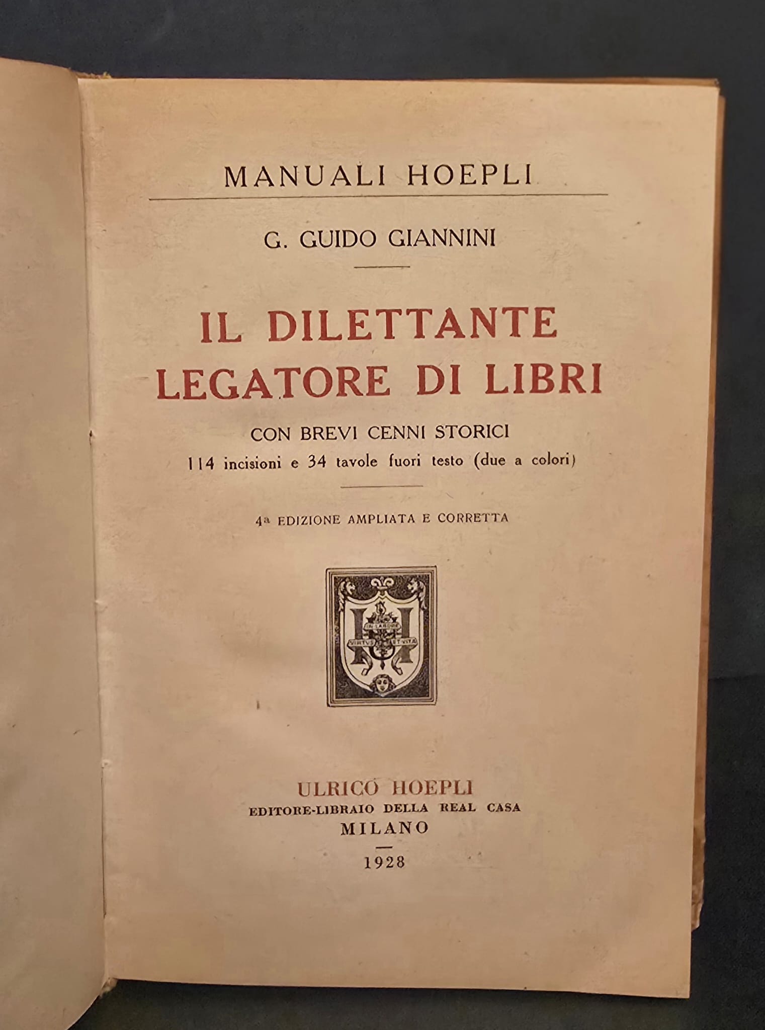 Il dilettante legatore di libri. Con cenni storici.