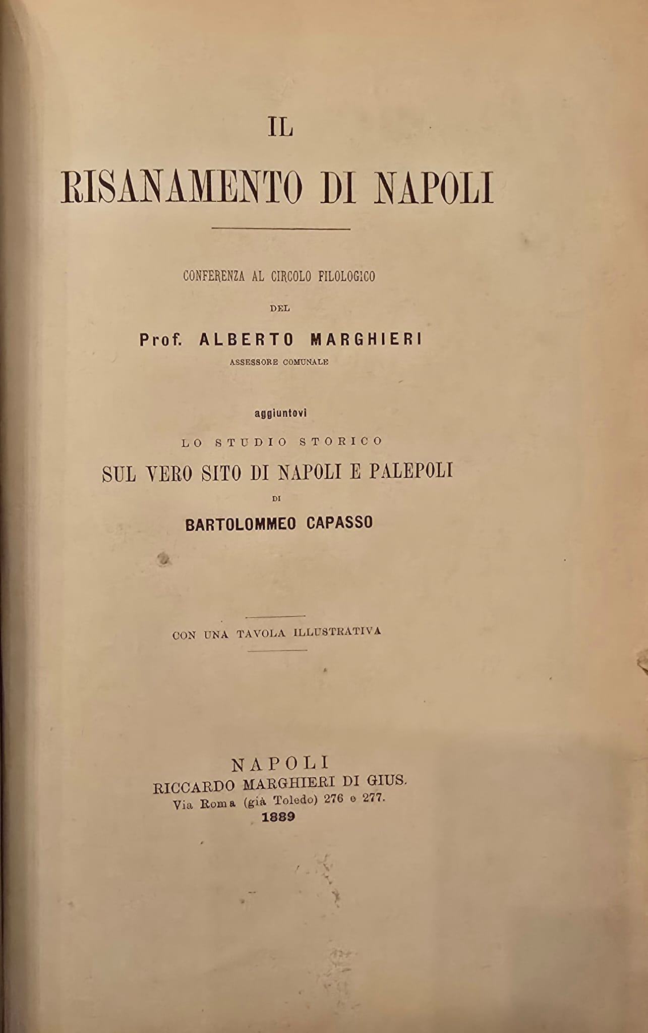 Il Risanamento di Napoli.
