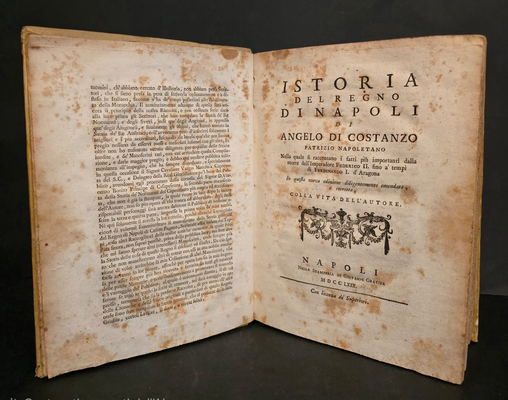 Istoria del Regno di Napoli.