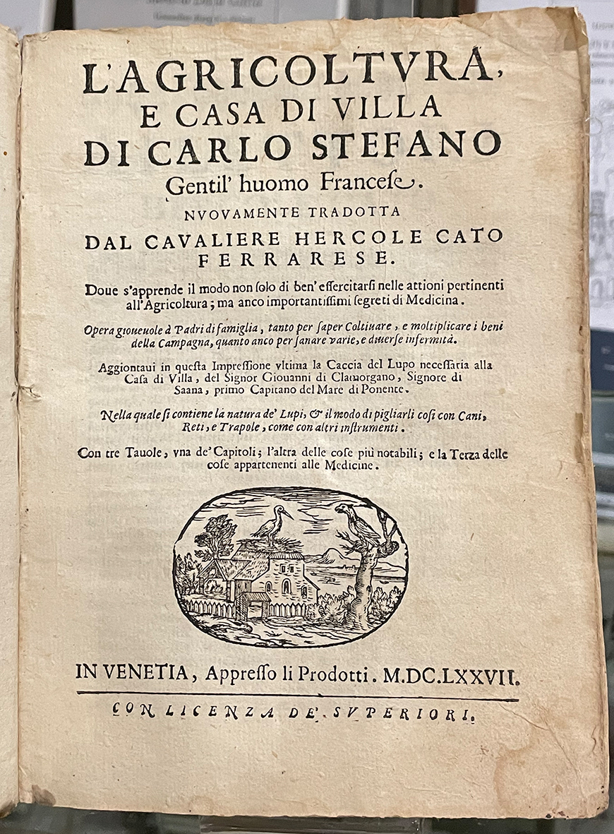 L’Agricoltura e casa di villa di C.S. Gentil’huomo Francese.