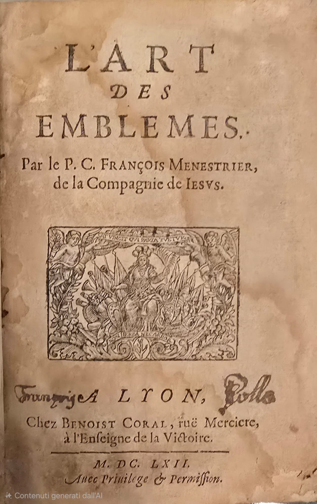 L' art des emblemes.