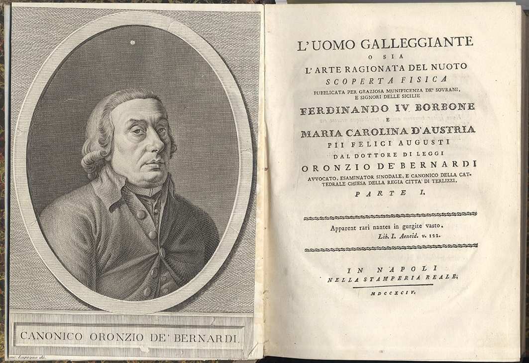 L’uomo galleggiante o sia l’arte ragionata del nuoto scoperta fisica.