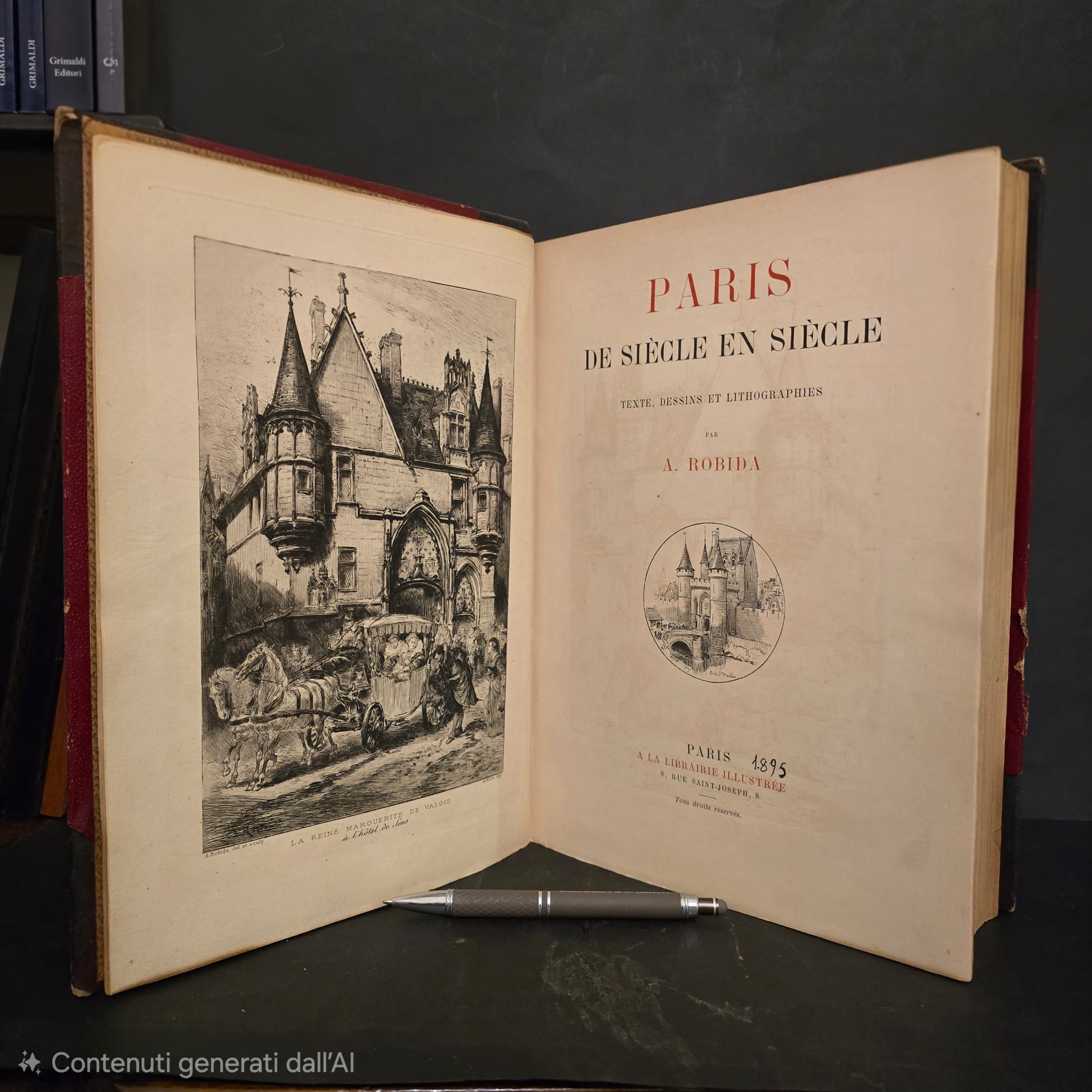 Parigi de siècle en siècle. Texte, dessins, et lithographies.