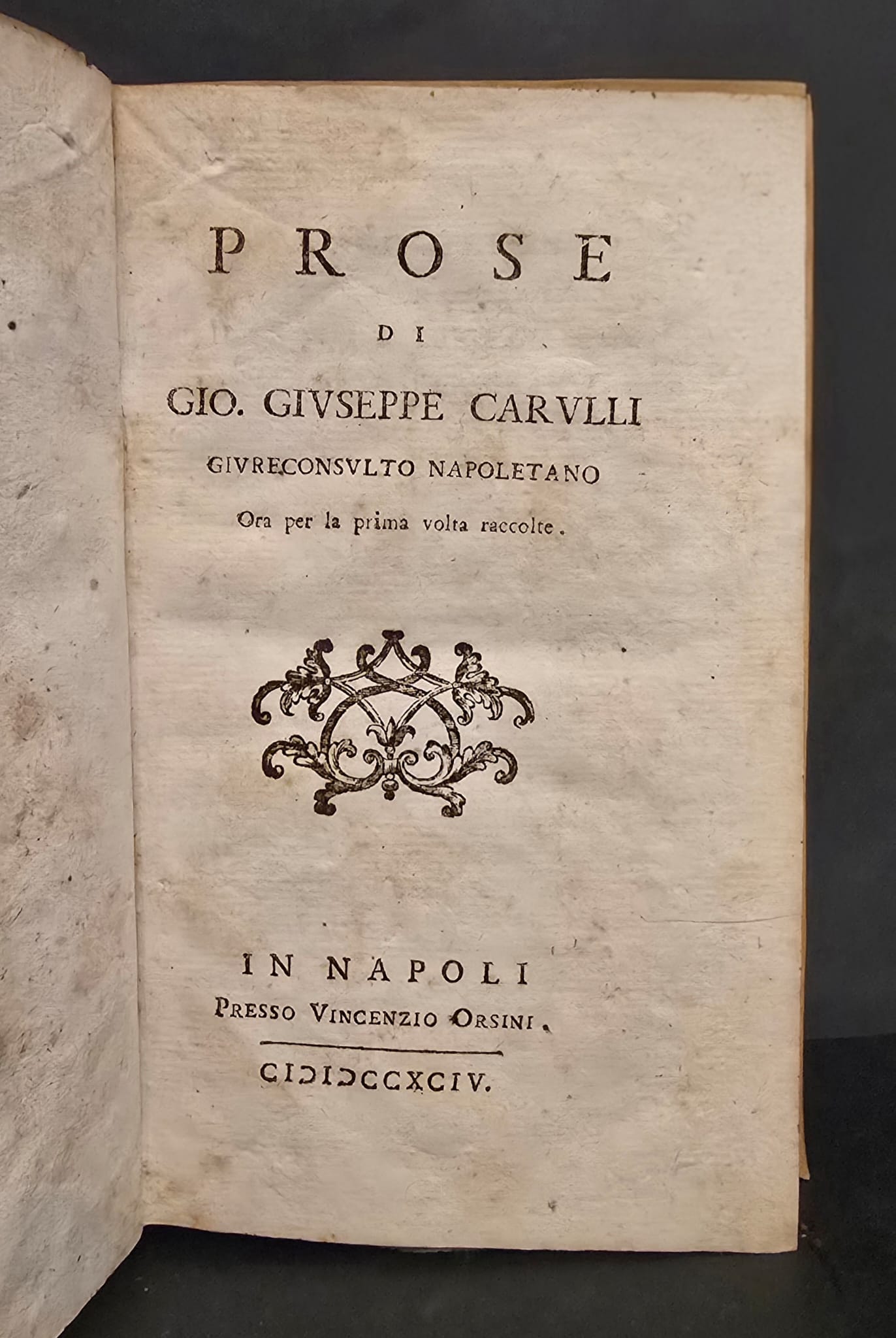Prose di G .G. C. Giureconsulto..