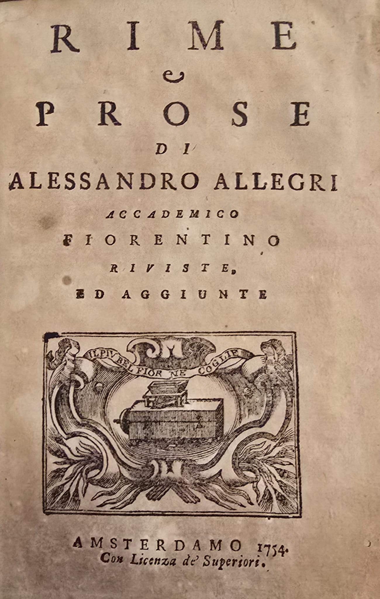 Rime e prose di A.A. Accademico fiorentino.