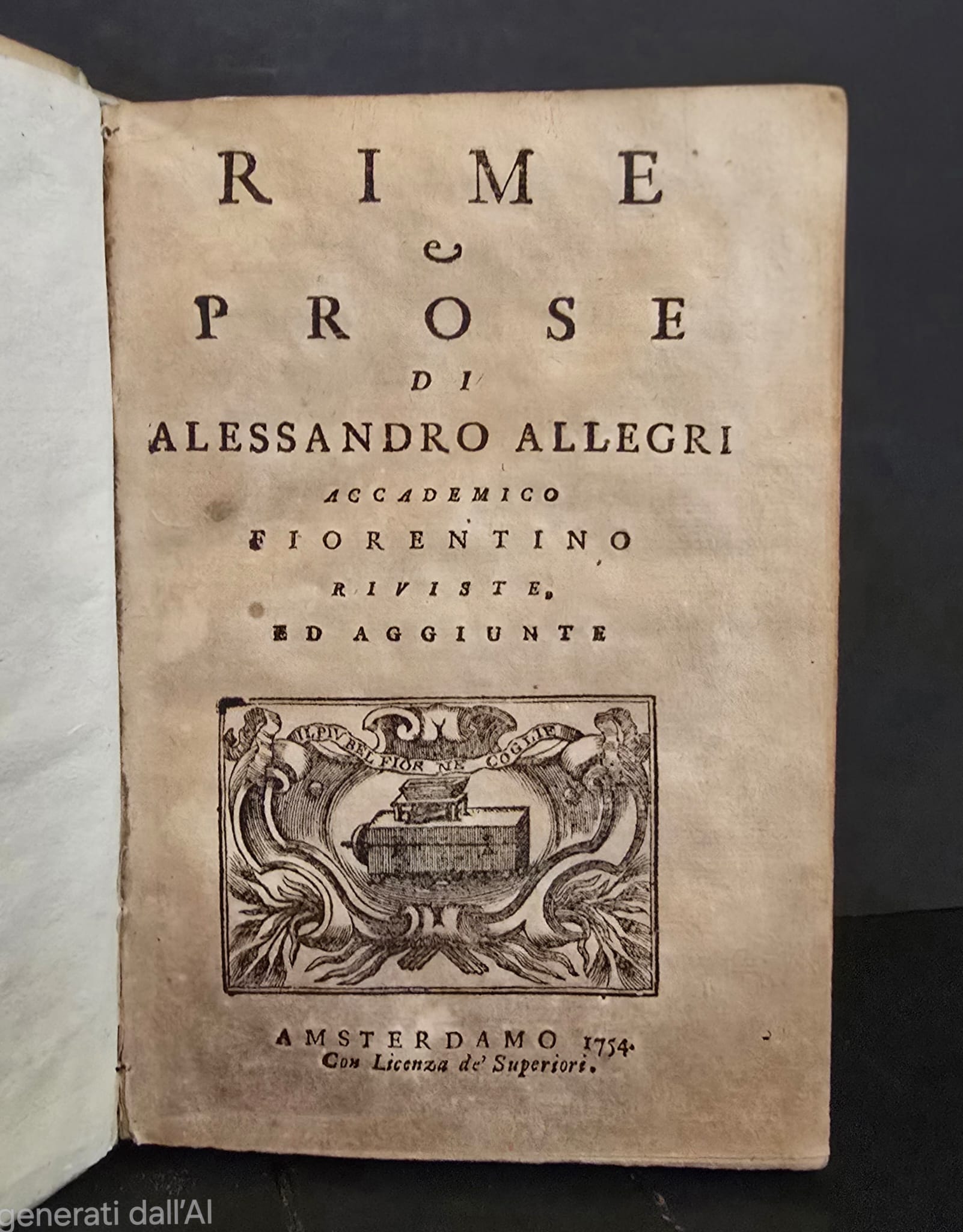Rime e prose di A.A. Accademico fiorentino.