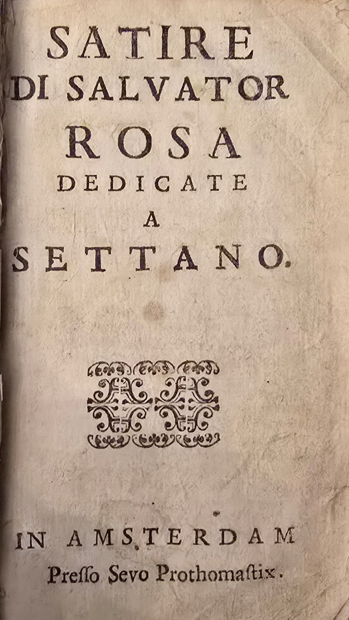 Satire. Dedicate a Settano.