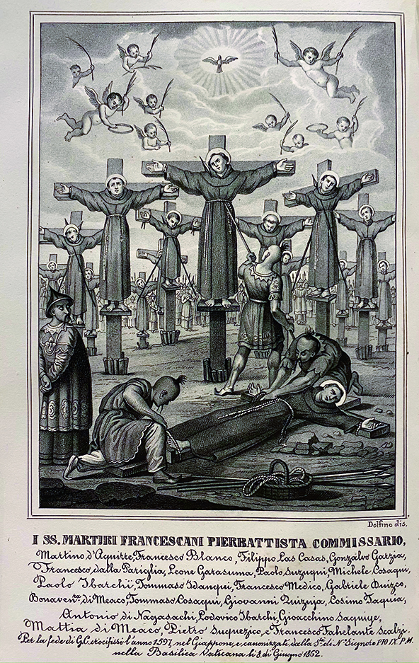 Storia dei ventitre Martiri Giapponesi.