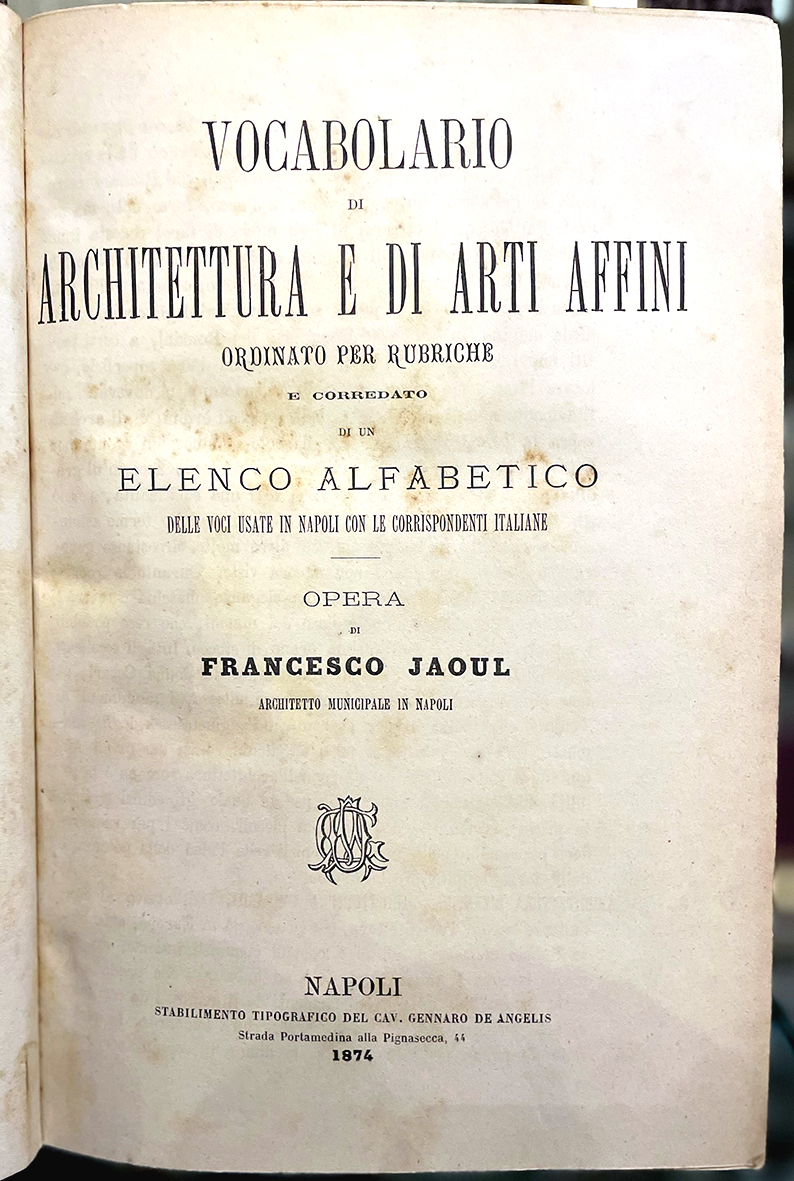 Vocabolario di architettura e di arti affini ordinato per rubriche …