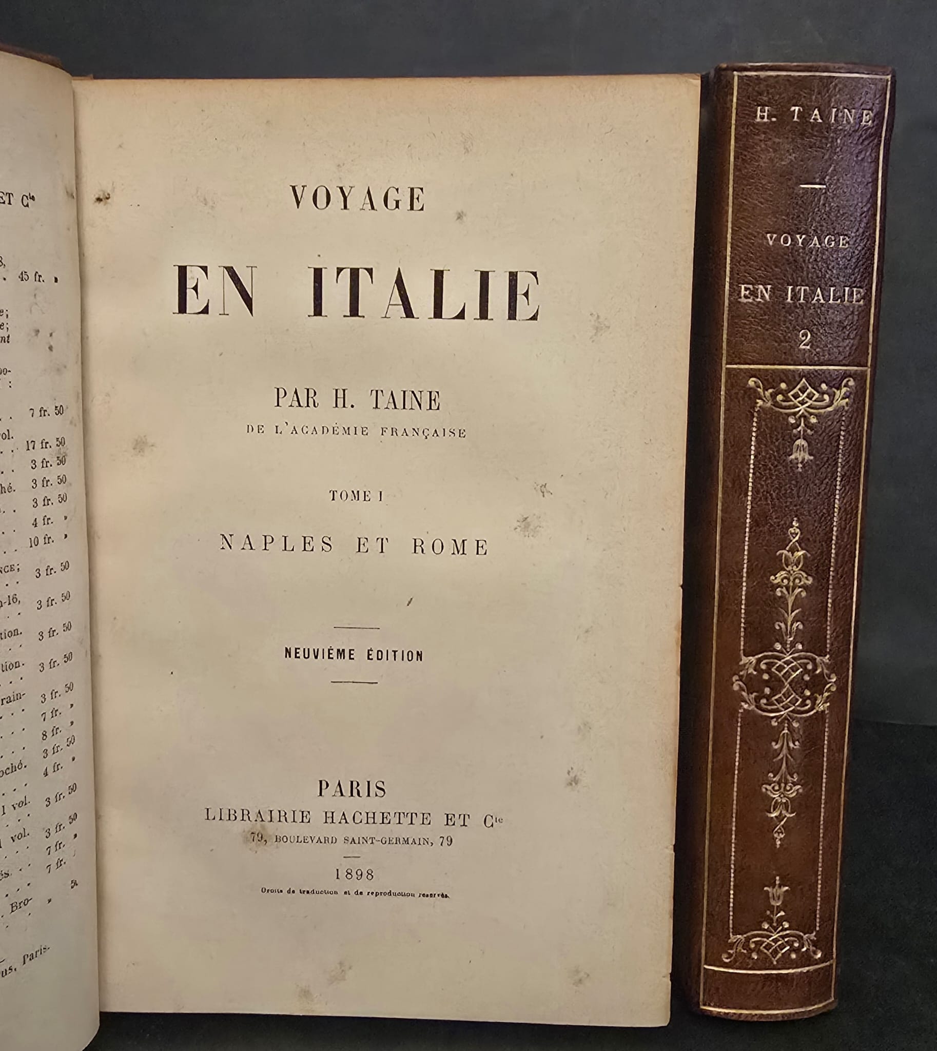 Voyage en Italie. (I. Naples et Rome. II. Florence et …