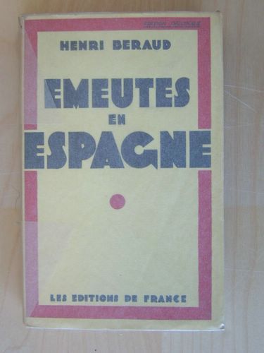 Emeutes en Espagne. [ édition originale ]