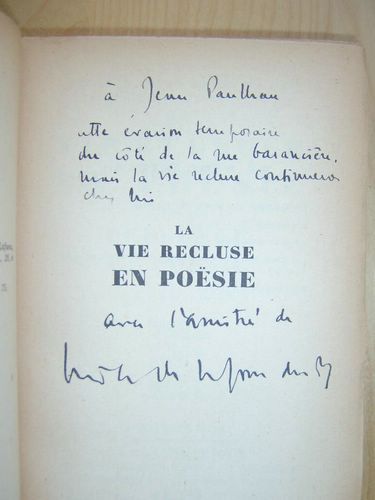 La Vie recluse en Poësie, suivi de Présence et poësie …