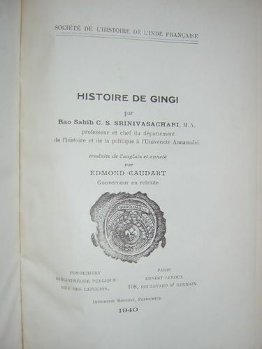 Histoire de Gingi [ Livre dédicacé par le traducteur ]