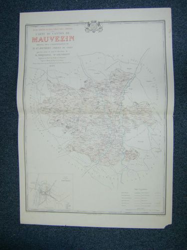 Carte du Canton de Mauvezin (Atlas Général du Gers)