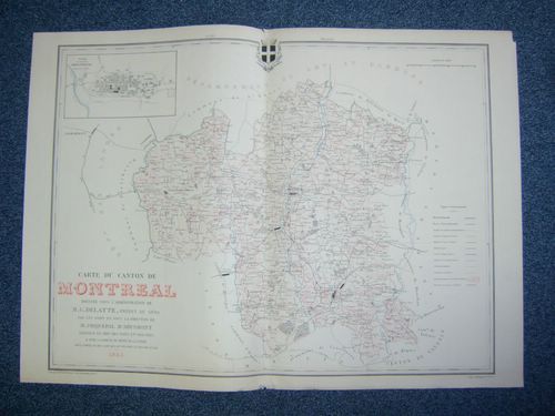 Carte du Canton de Montreal (Atlas Général du Gers)